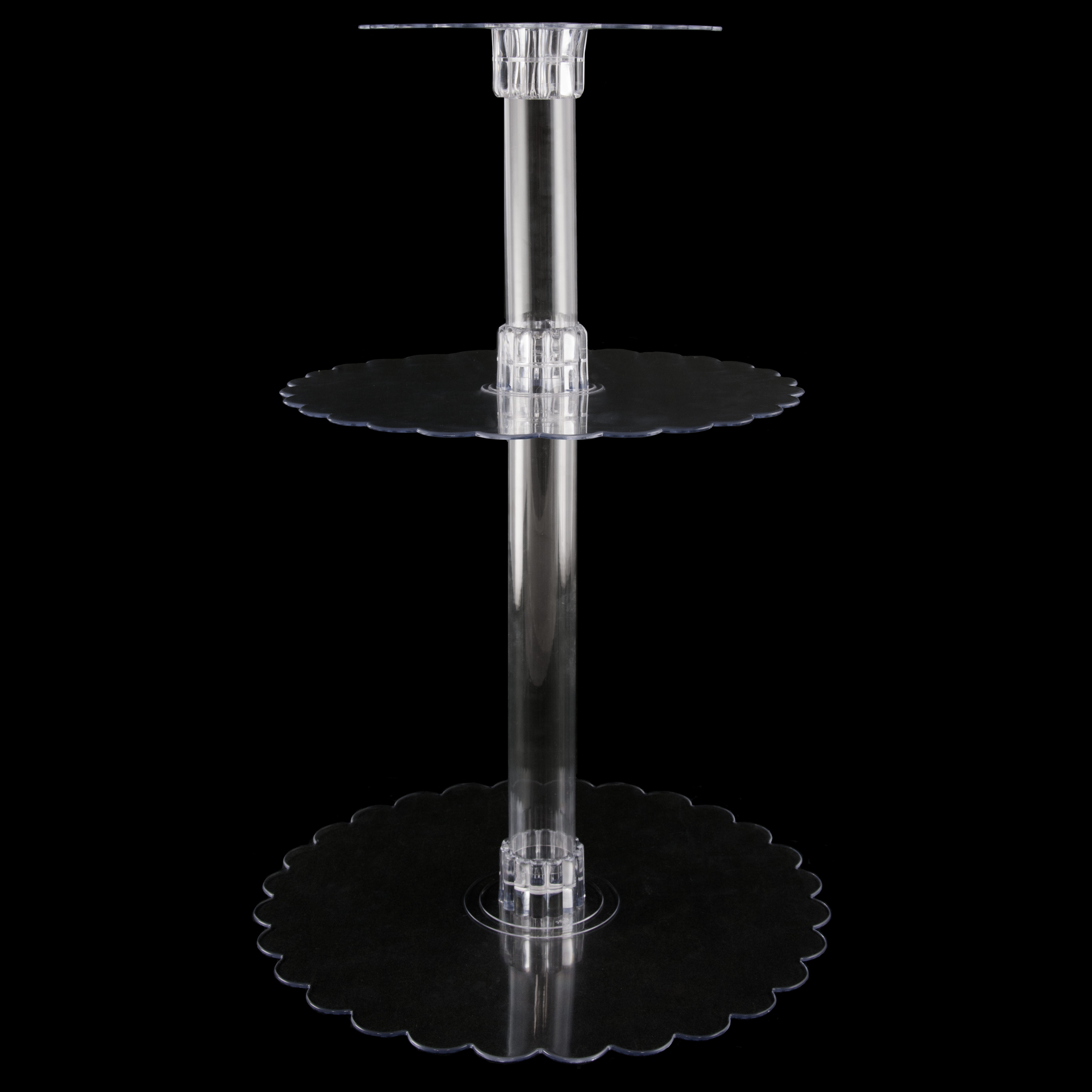 Clear Plastic Centerpiece Plate: 12" detail photo 4