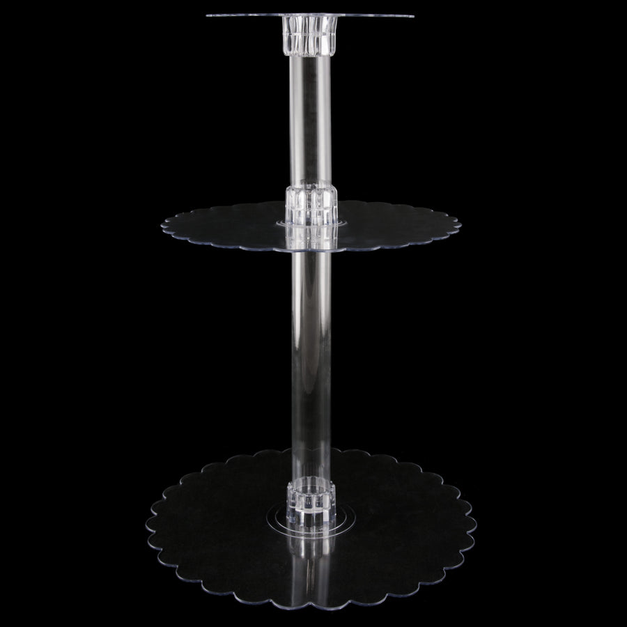 Clear Plastic Centerpiece Plate: 12" detail photo 4