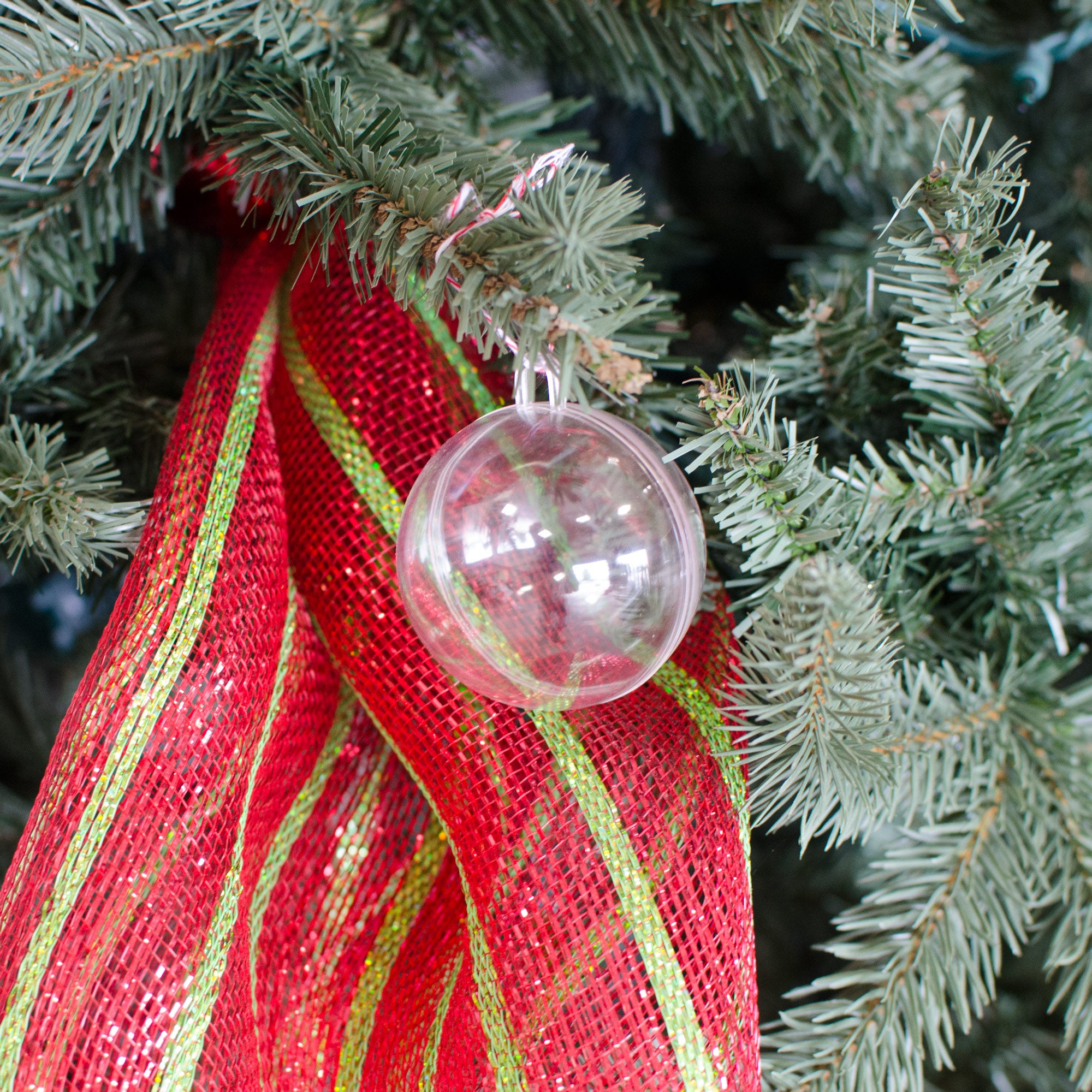 Clear Plastic Fillable Ball Ornament : 60MM detail photo 3