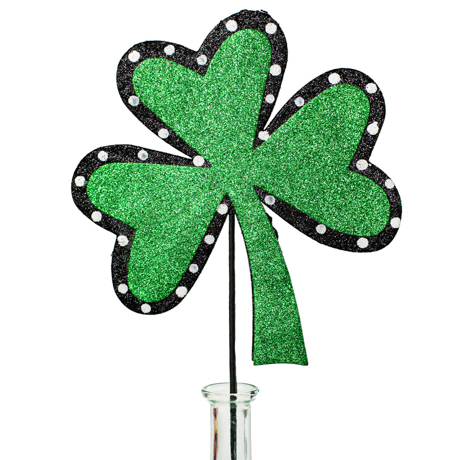 19" Clover With Black & White Pick Item Number: 62592GNBK