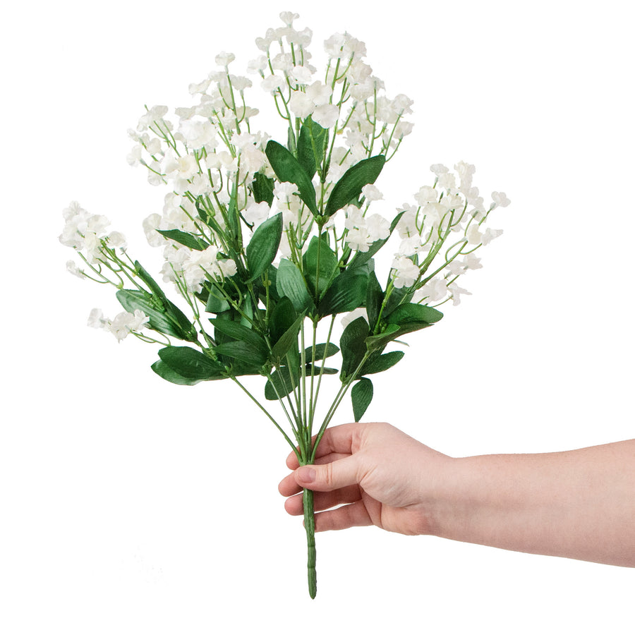 19" Colorfast Double Baby's Breath: Cream detail photo 3