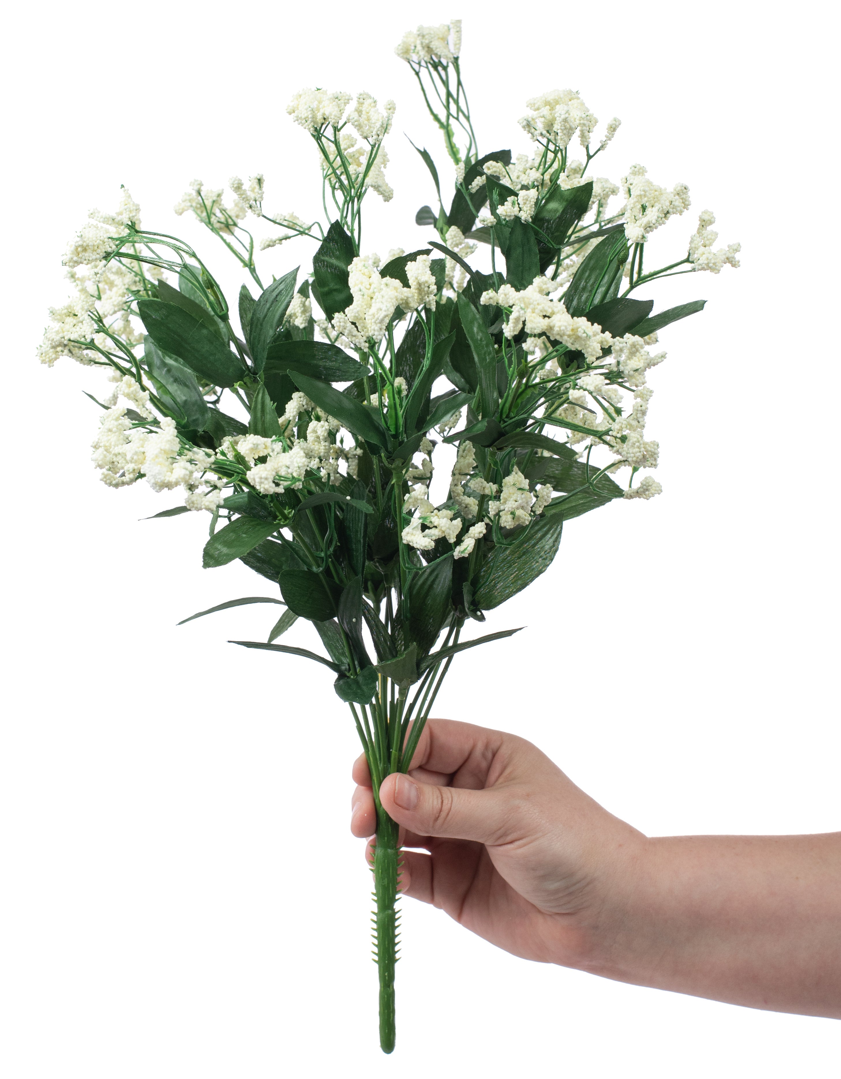 17" Colorfast Baby's Breath Gypsum Bush: Ivory Lifestyle Photo