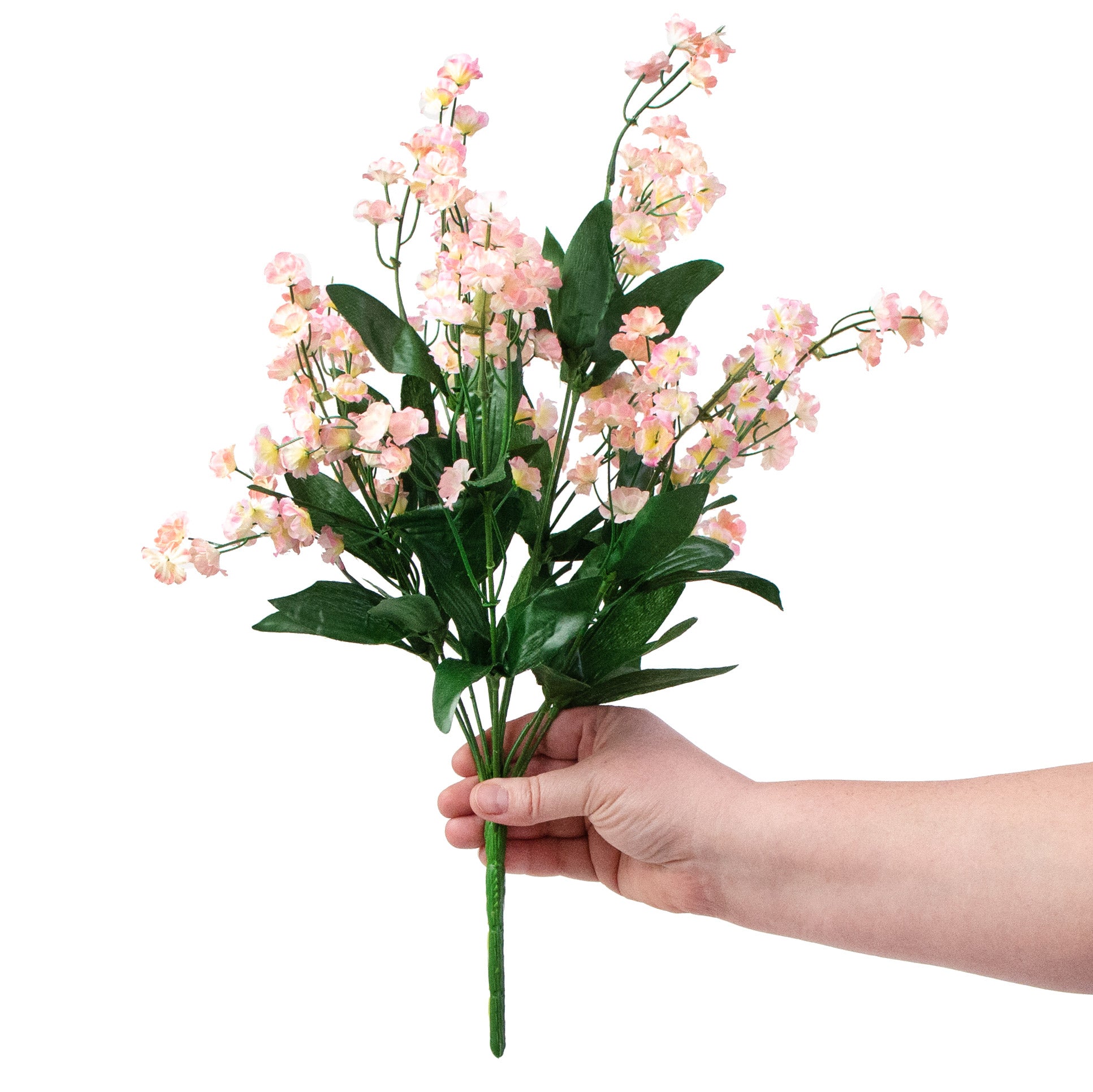 19" Colorfast Double Baby's Breath: Light Pink detail photo 3