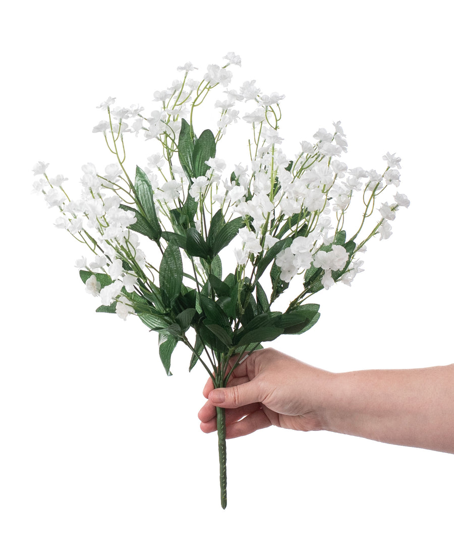 19" Colorfast Double Baby's Breath: White detail photo 3