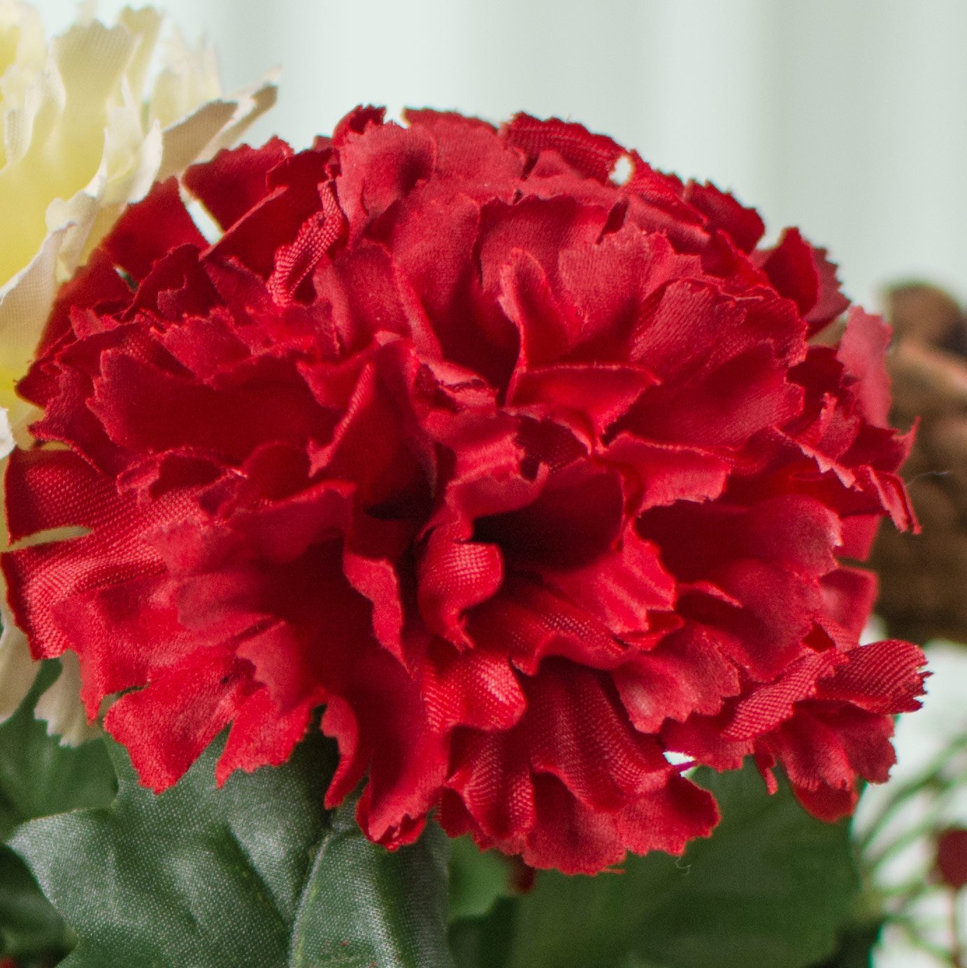 22" Colorfast Carnation Mix Bush Lifestyle Photo