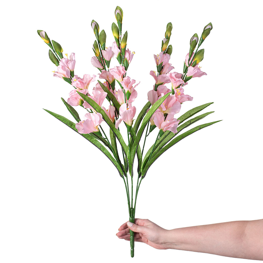 28" Colorfast Gladiolus Bush: Pink detail photo 3