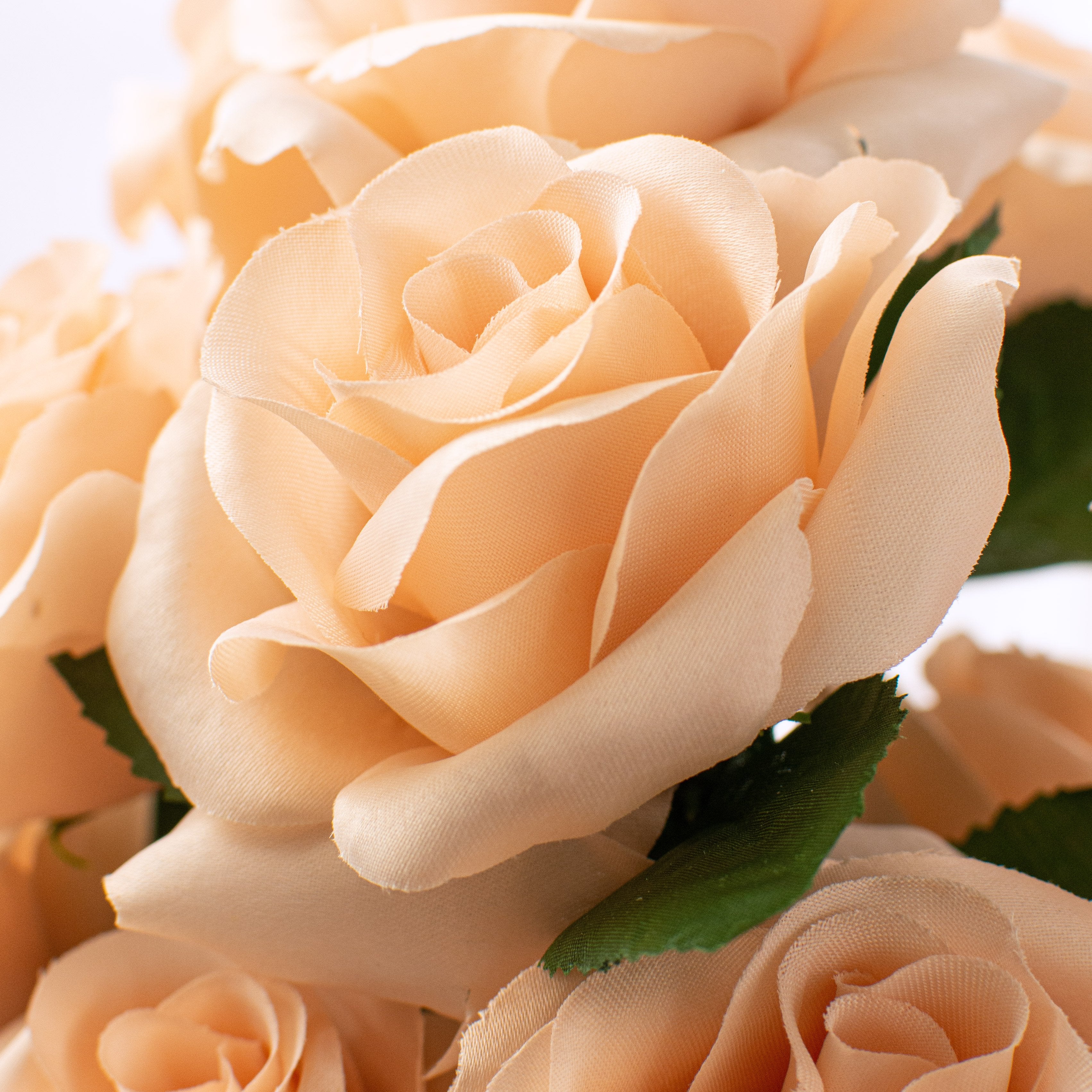 17" Colorfast Lillian Open Rose Bush: Nude Pink Lifestyle Photo