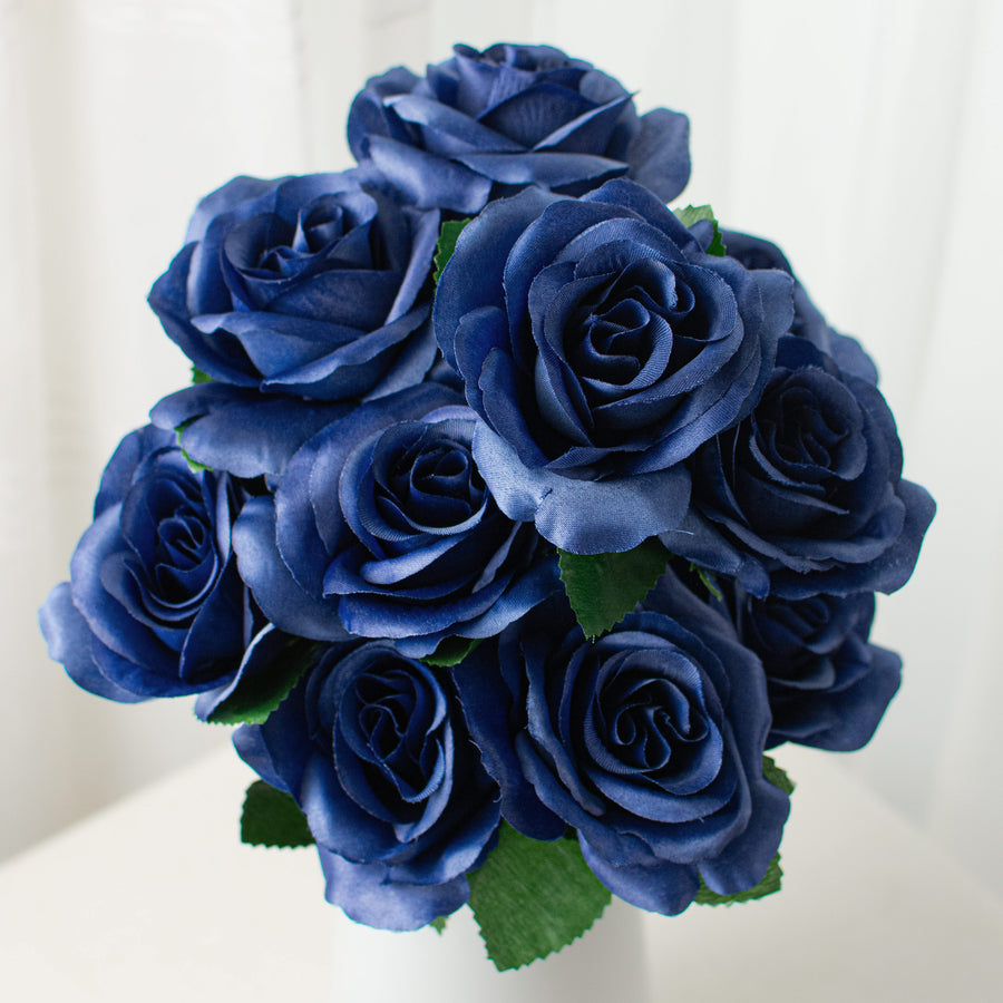17" Colorfast Lillian Open Rose Bush: Royal Blue Item Number: 30388RYBL