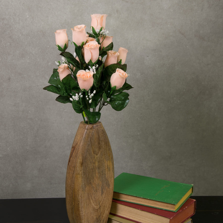 17" Colorfast Lillian Rose Bud Bush: Nude Pink detail photo 4