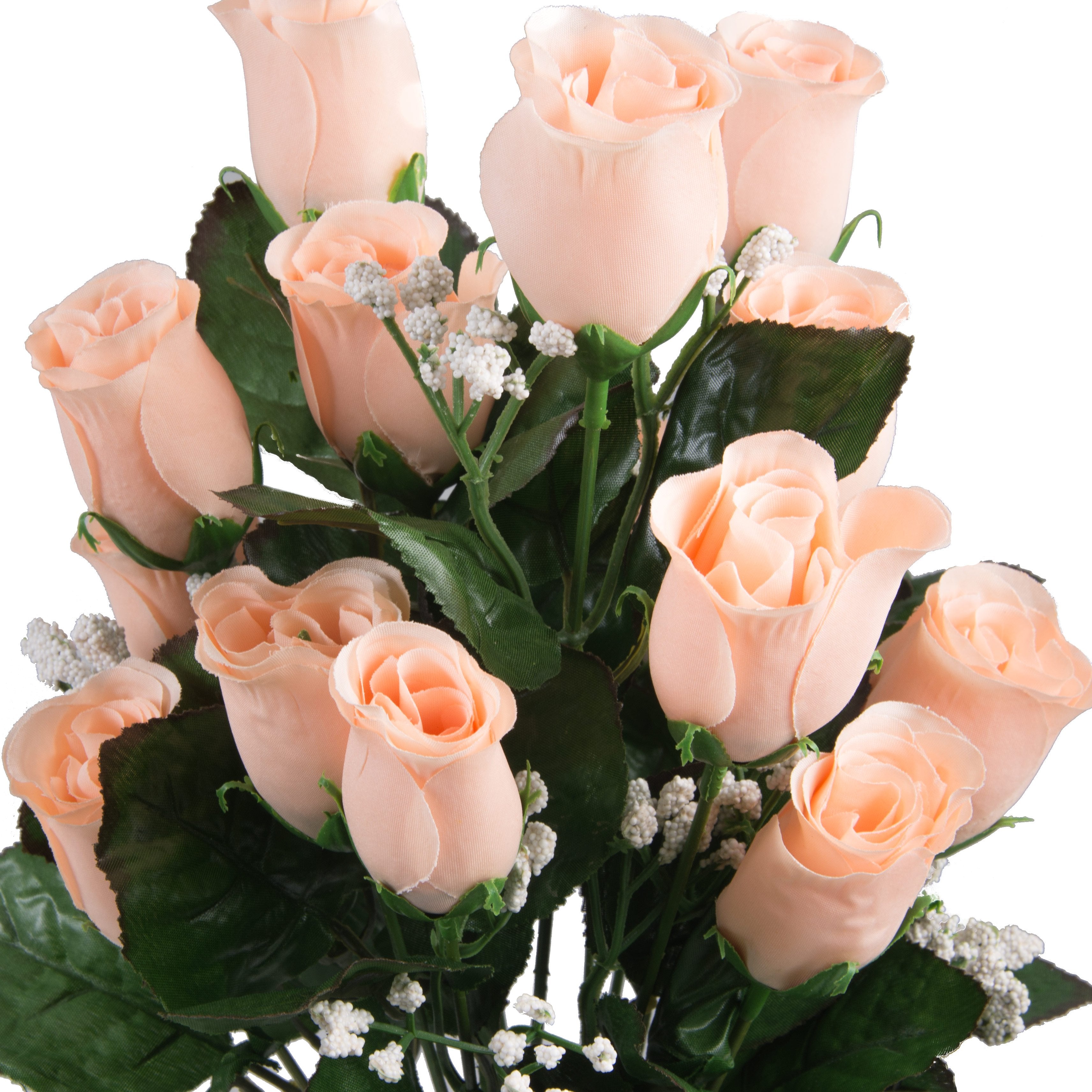 17" Colorfast Lillian Rose Bud Bush: Nude Pink detail photo 5