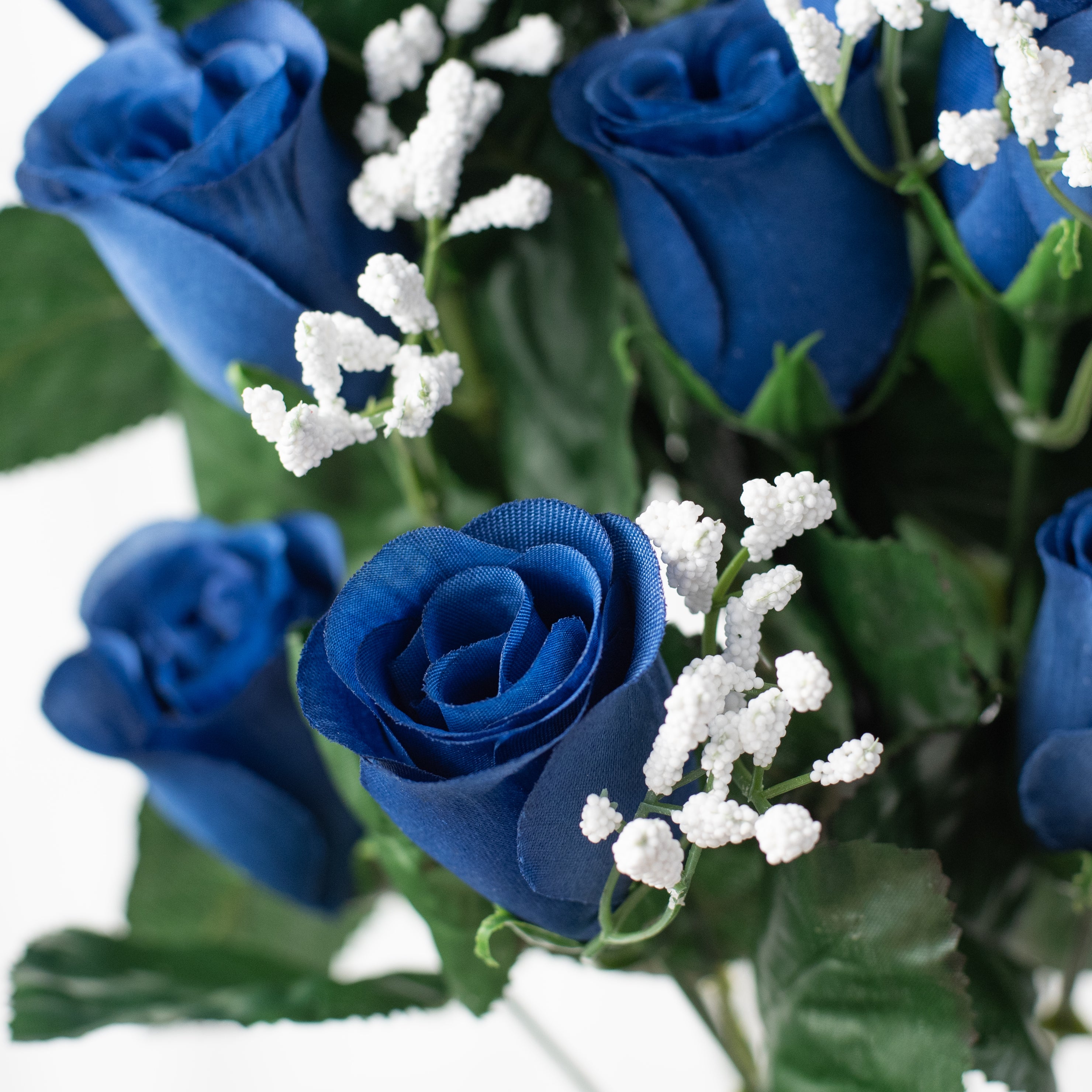16" Colorfast Lillian Rose Bud Bush: Royal Blue (14) Lifestyle Photo