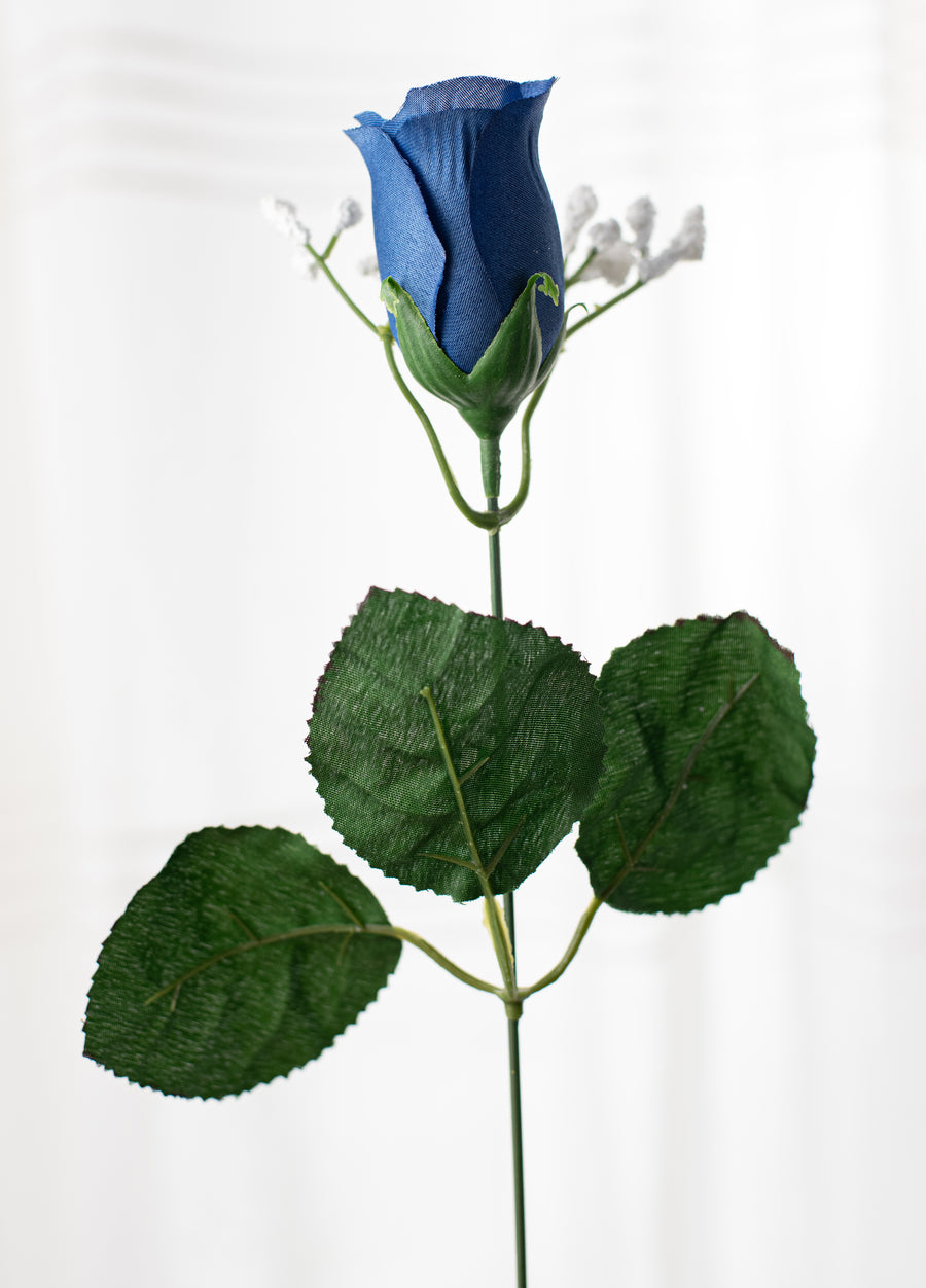16" Colorfast Lillian Rose Bud Bush: Royal Blue (14) detail photo 4