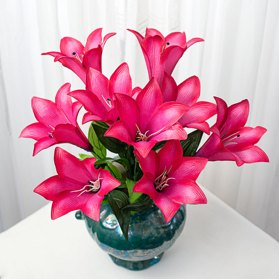 24" Colorfast Lily Bush: Fuchsia Pink Item Number: 30441BT