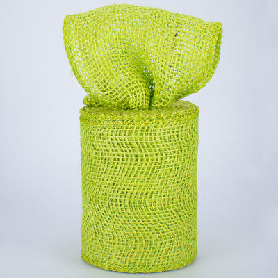 4" Colorfast Loose Weave Burlap: Apple Green (10 Yards) Lifestyle Photo