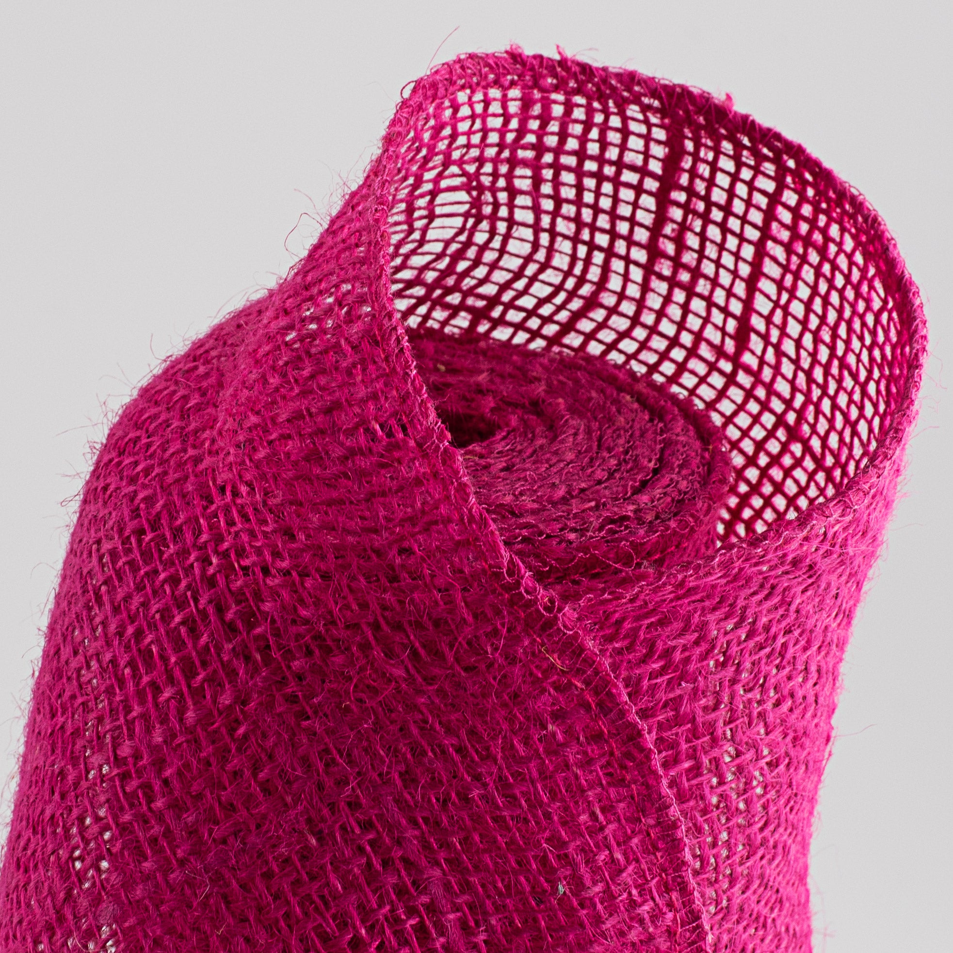 12" Colorfast Loose Weave Burlap: Dark Pink (10 Yards) Lifestyle Photo