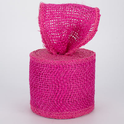 2.5" Colorfast Loose Weave Burlap: Dark Pink (10 Yards) Lifestyle Photo