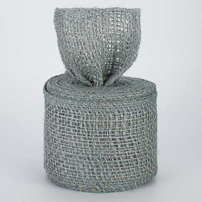 2.5" Colorfast Loose Weave Burlap: Grey (10 Yards) Lifestyle Photo