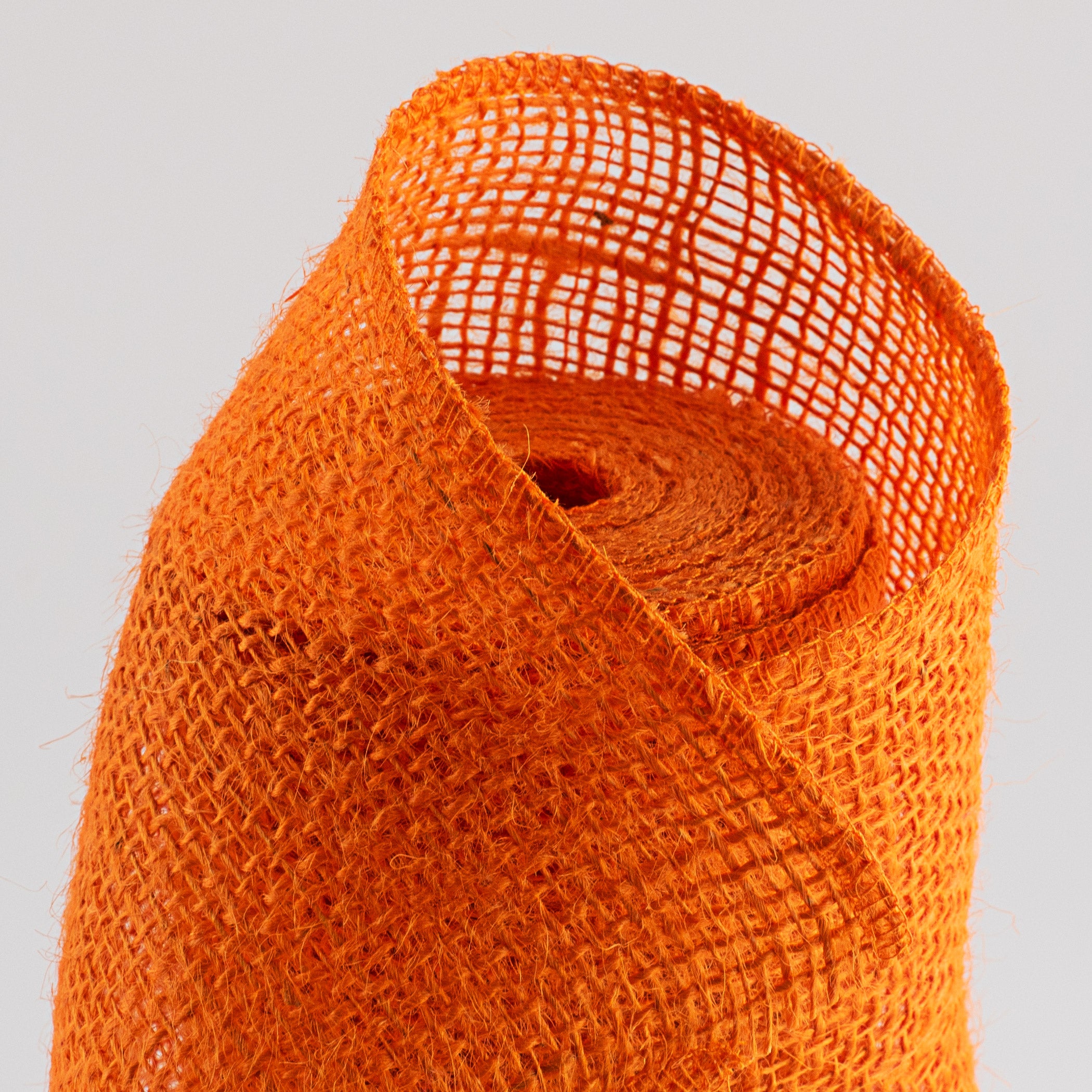 12" Colorfast Loose Weave Burlap: Orange (10 Yards) Lifestyle Photo