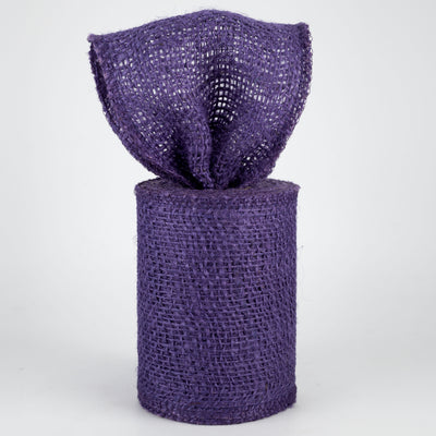 4" Colorfast Loose Weave Burlap: Purple (10 Yards) Lifestyle Photo