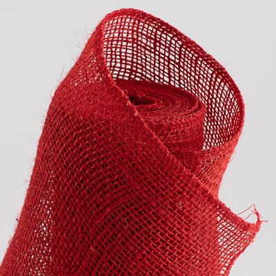 18" Colorfast Loose Weave Burlap: Red (10 Yards) Lifestyle Photo