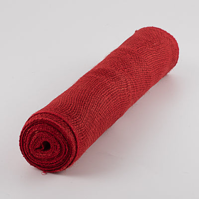 18" Colorfast Loose Weave Burlap: Red (10 Yards) Item Number: RK911824