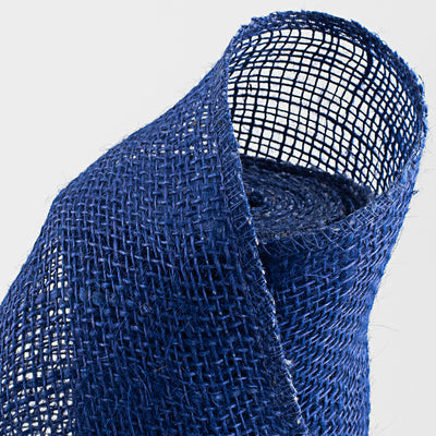 12" Colorfast Loose Weave Burlap: Royal Blue (10 Yards) Lifestyle Photo