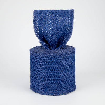 2.5" Colorfast Loose Weave Burlap: Royal Blue (10 Yards) Lifestyle Photo