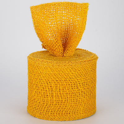 2.5" Colorfast Loose Weave Burlap: Sunflower Yellow (10 Yards) Lifestyle Photo