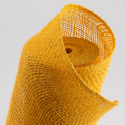 18" Colorfast Loose Weave Burlap: Sunflower Yellow (10 Yards) Lifestyle Photo