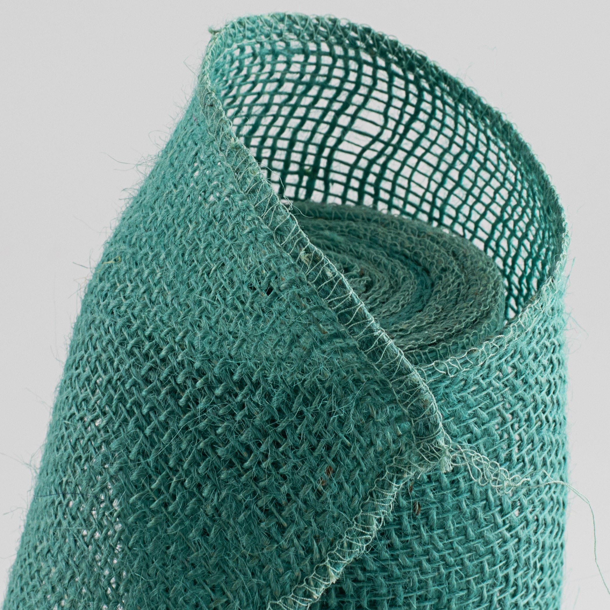 18" Colorfast Loose Weave Burlap: Turquoise (10 Yards) Lifestyle Photo