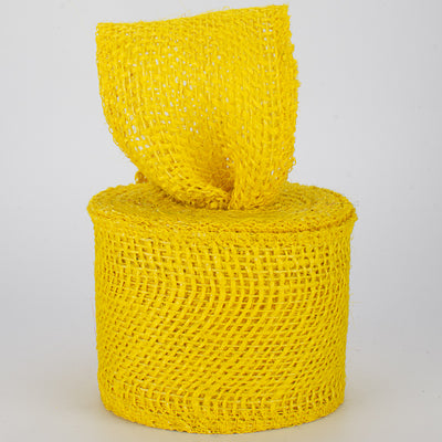 2.5" Colorfast Loose Weave Burlap: Yellow (10 Yards) Lifestyle Photo