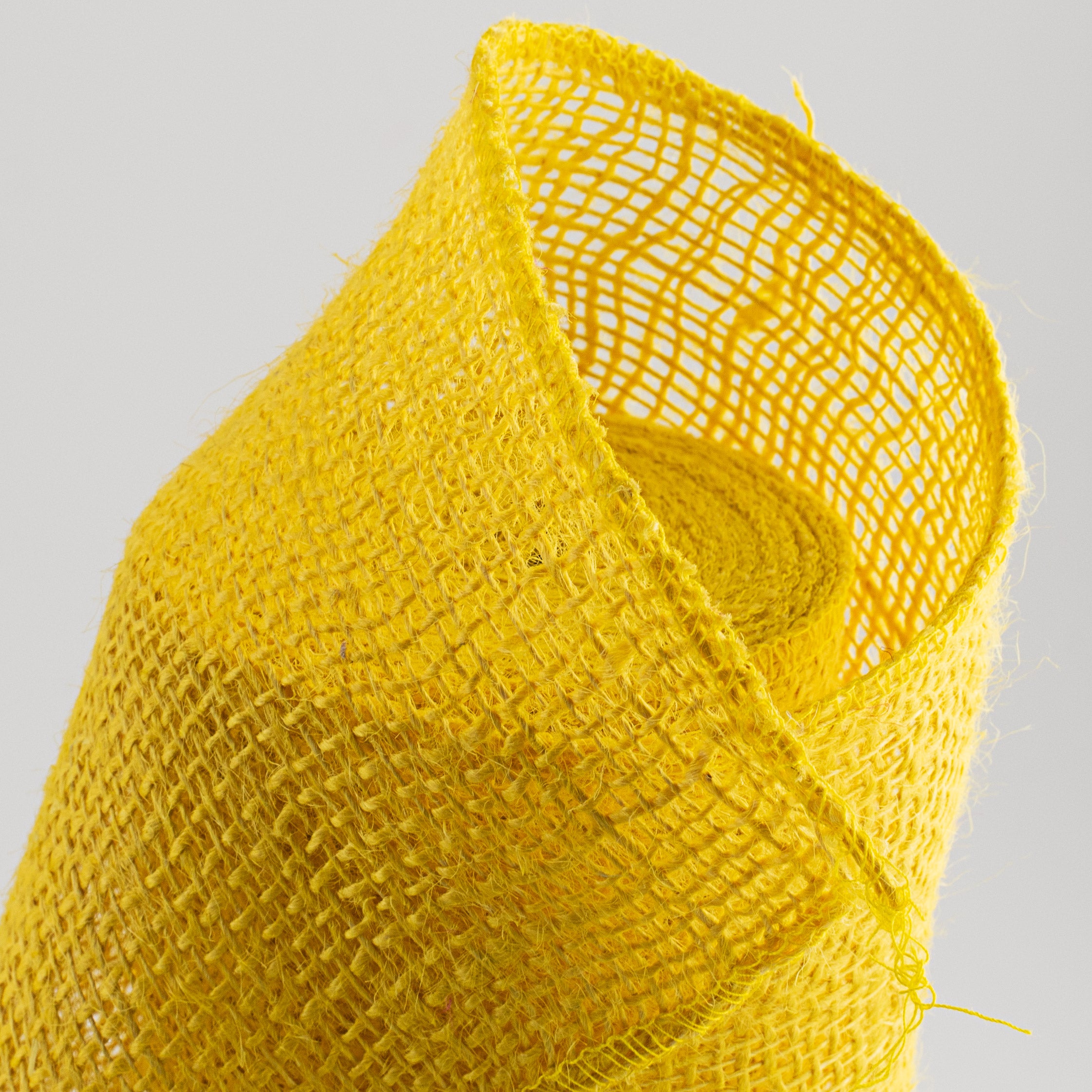 12" Colorfast Loose Weave Burlap: Yellow (10 Yards) Lifestyle Photo