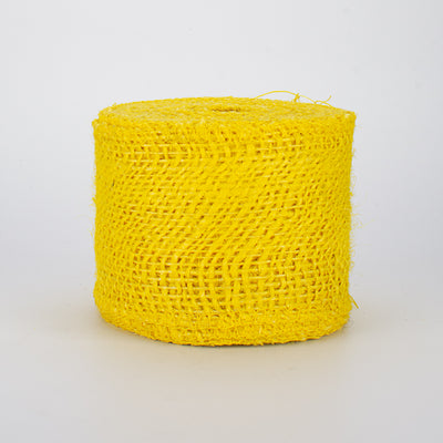2.5" Colorfast Loose Weave Burlap: Yellow (10 Yards) Item Number: RK911429