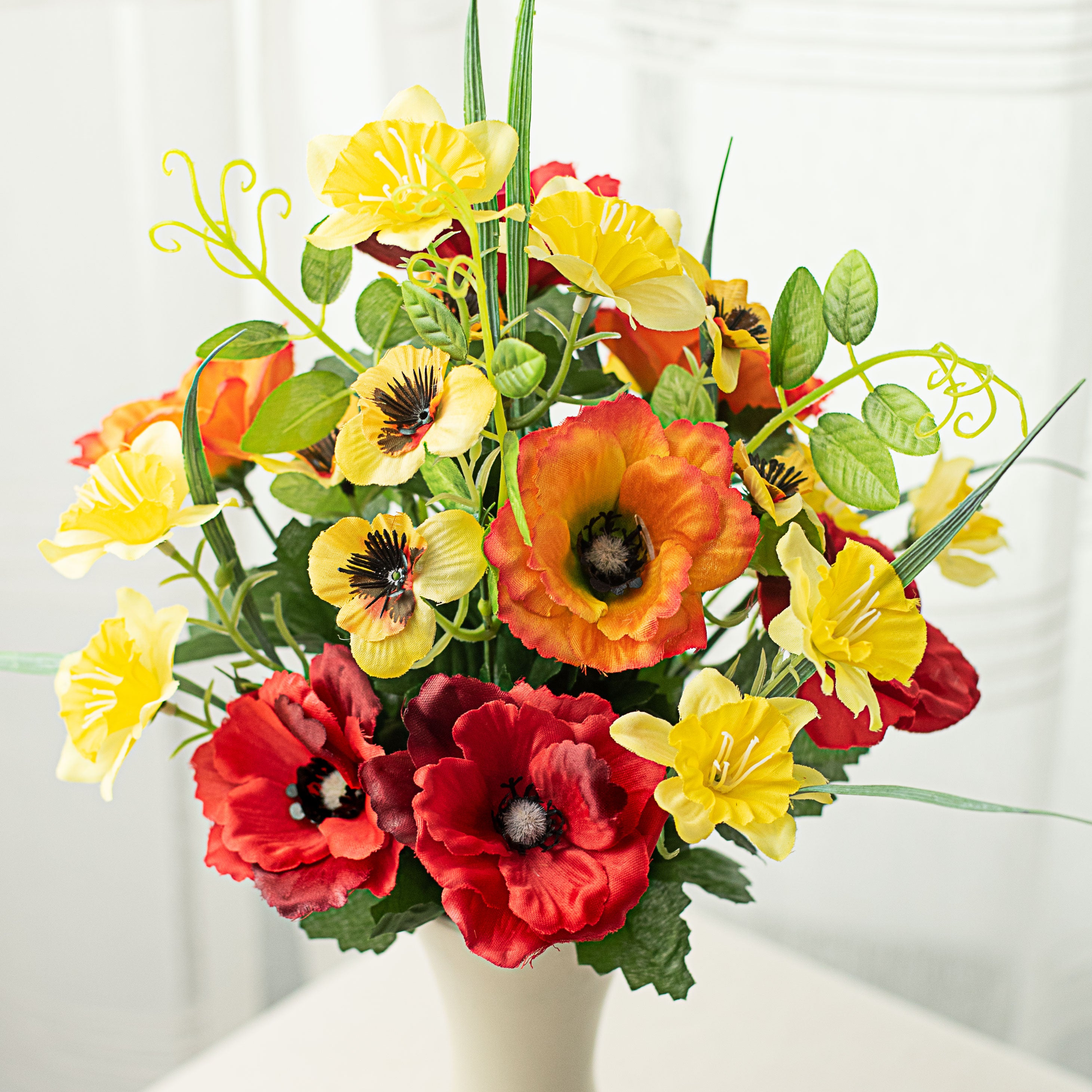 21" Colorfast Poppy Daffodil Bush Item Number: 30244ORYWRD