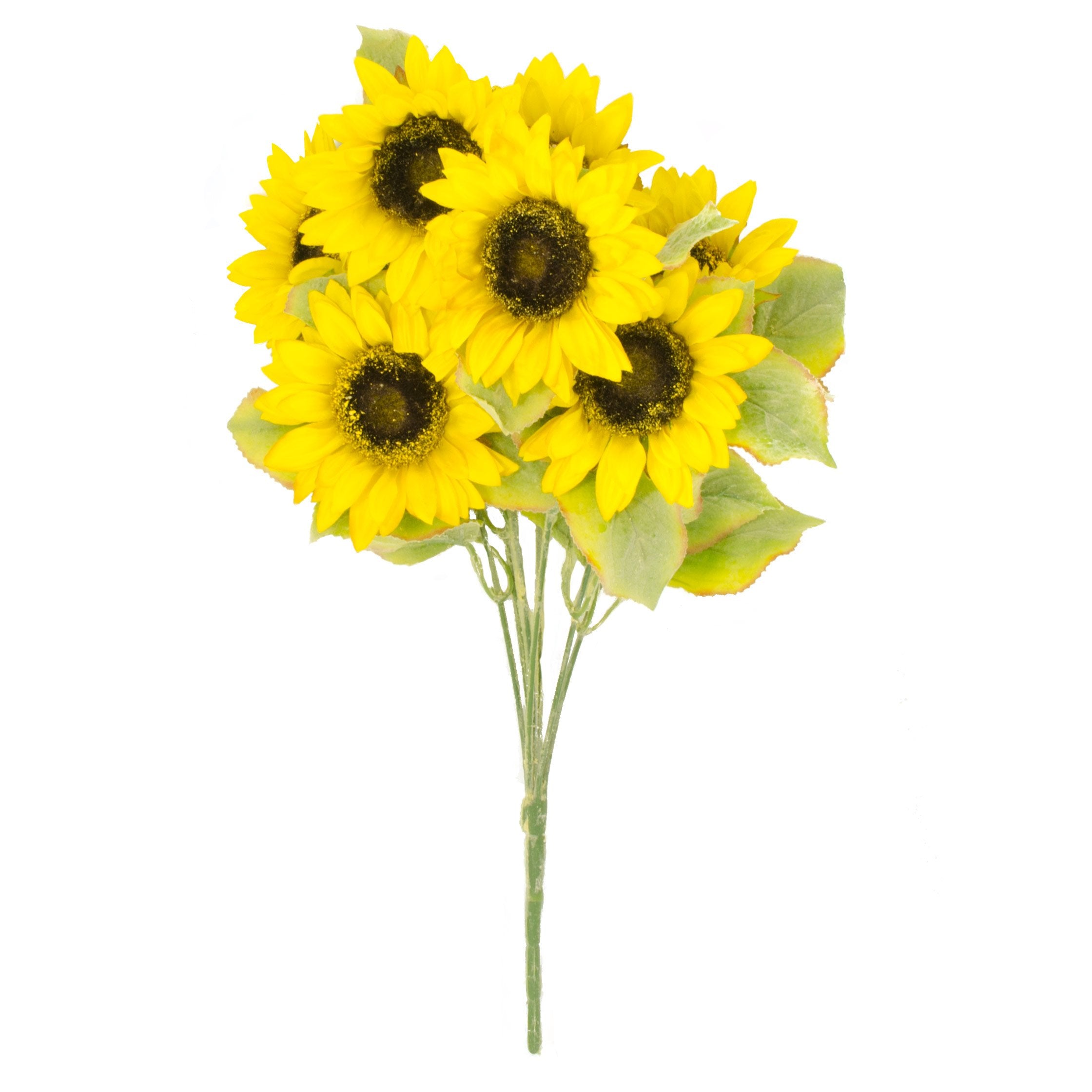 22" Colorfast Sunflower Bush (7): Yellow detail photo 3