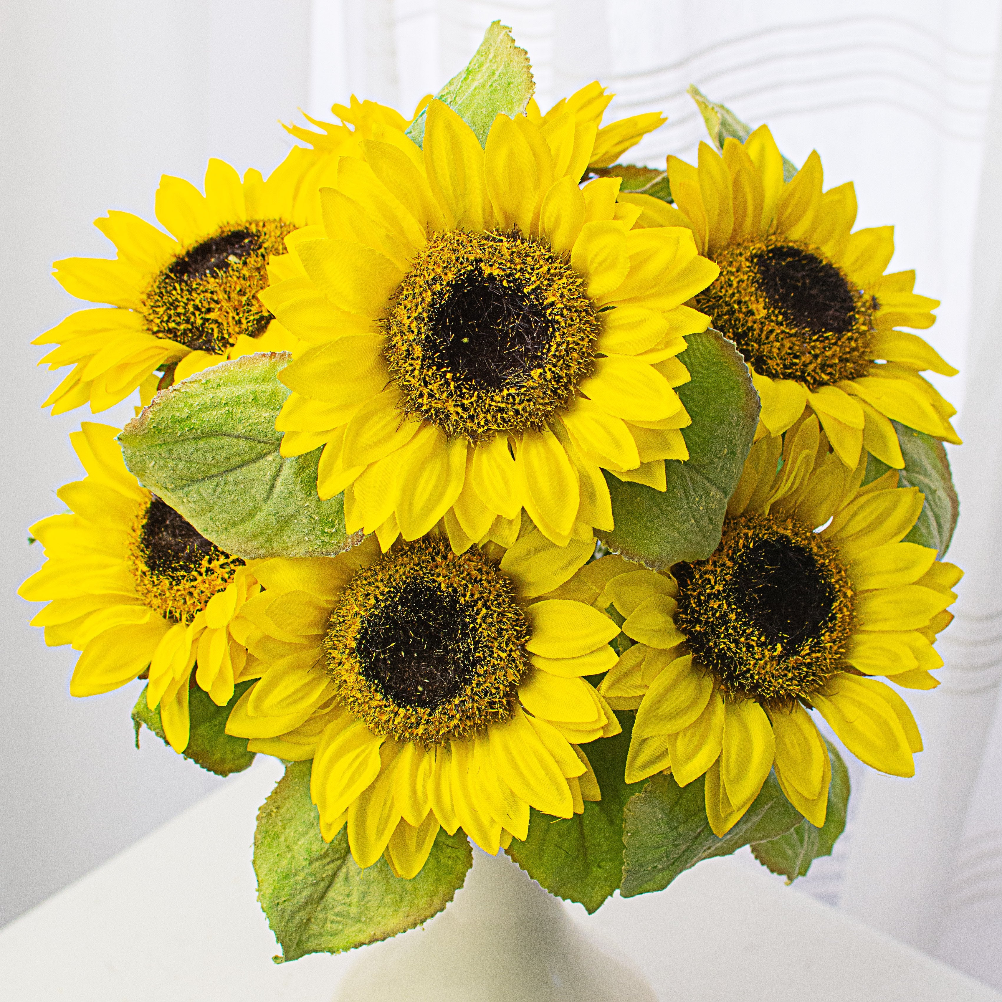 22" Colorfast Sunflower Bush (7): Yellow Item Number: 30294YW