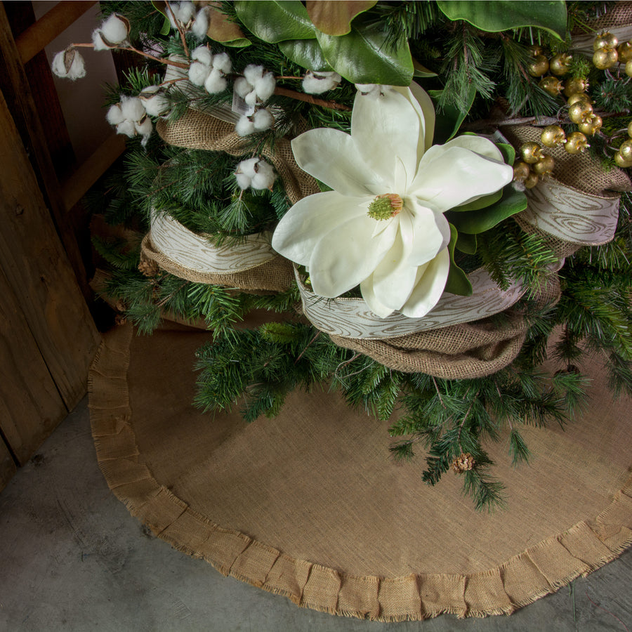 42" Colossal Magnolia Flower Spray: White Lifestyle Photo