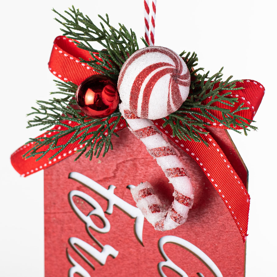 11" Cookies for Santa Gift Tag Ornament detail photo 3
