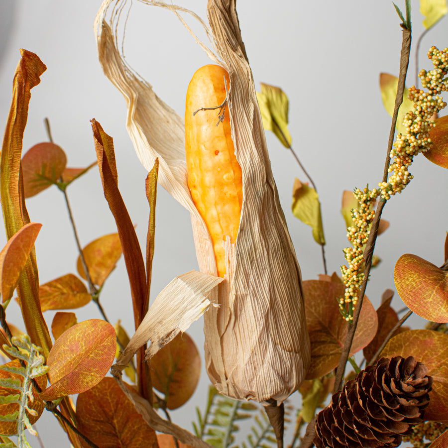 22" Corn, Eucalyptus, Heather Bush Lifestyle Photo