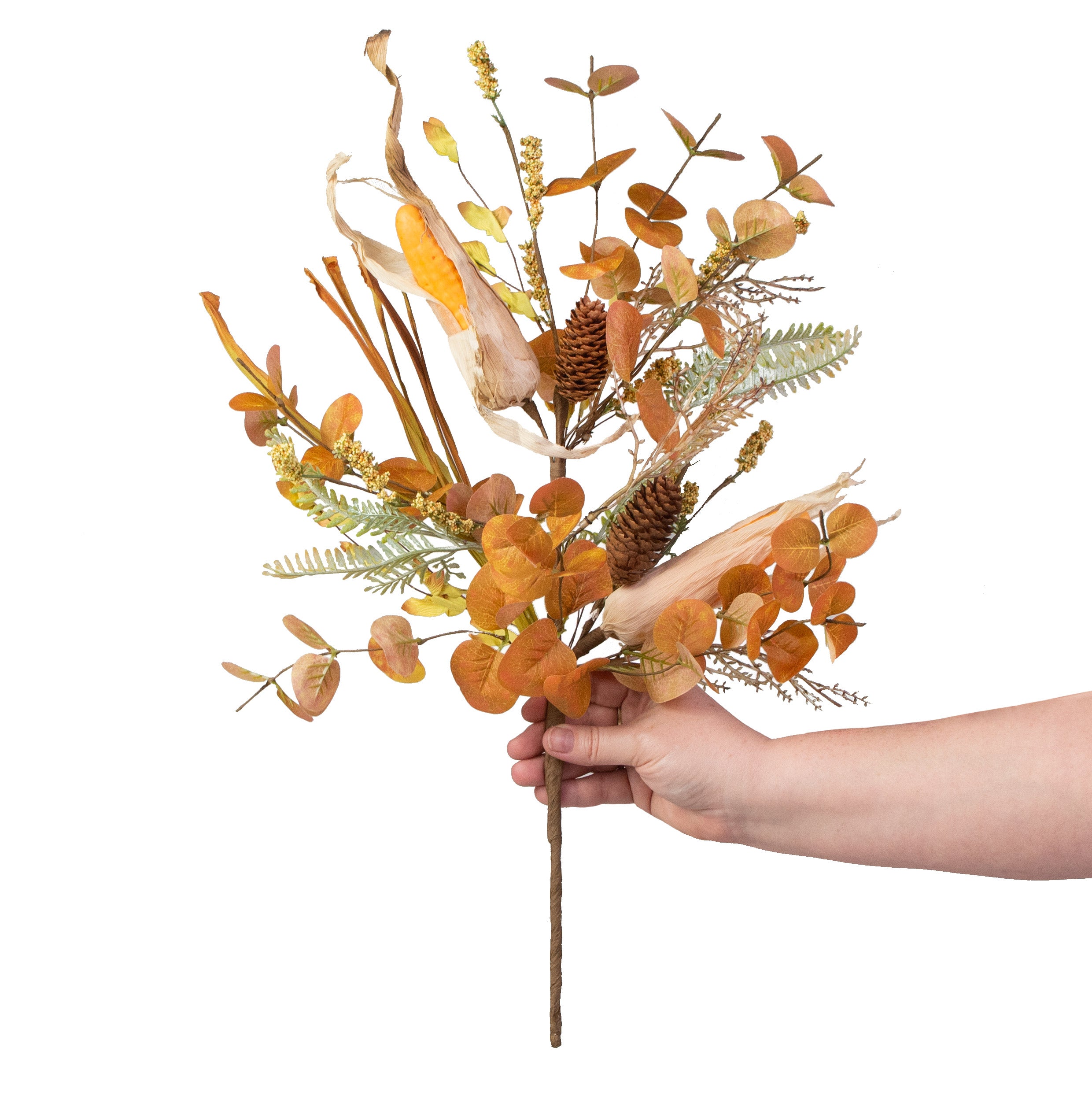 22" Corn, Eucalyptus, Heather Bush detail photo 3