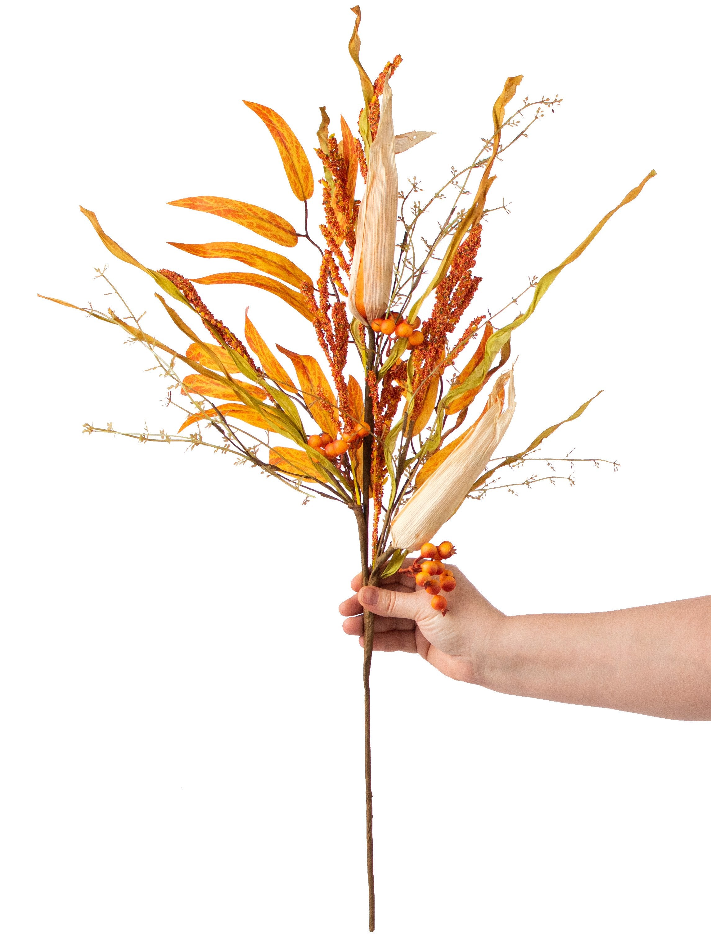 29" Corn Heather Spray: Orange detail photo 3