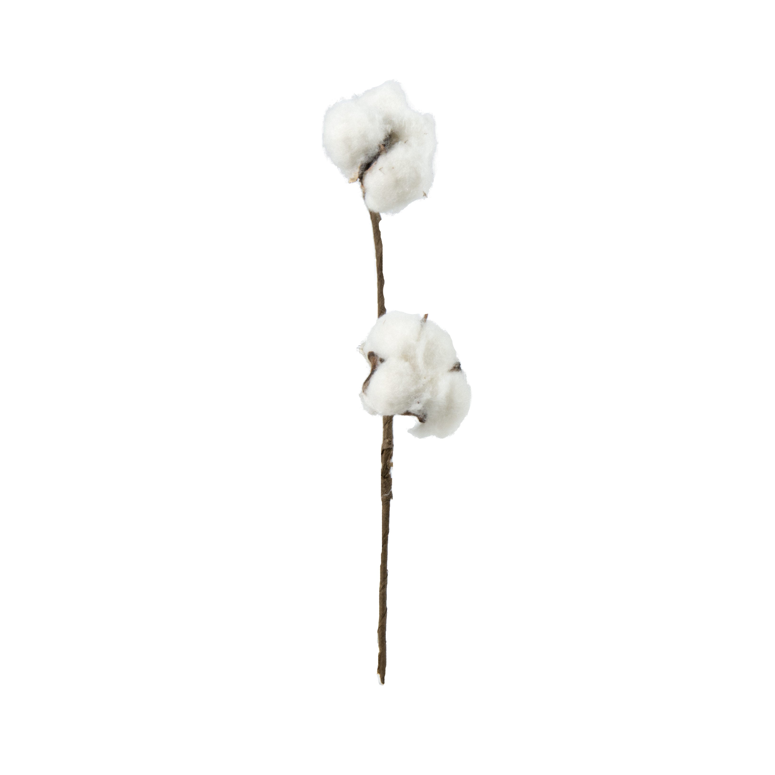 12" Cotton Ball Stem Bunch (7) detail photo 3