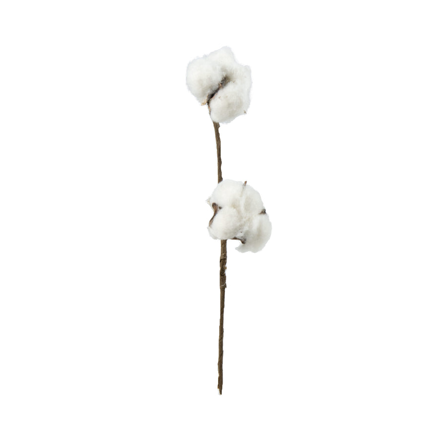 12" Cotton Ball Stem Bunch (7) detail photo 3