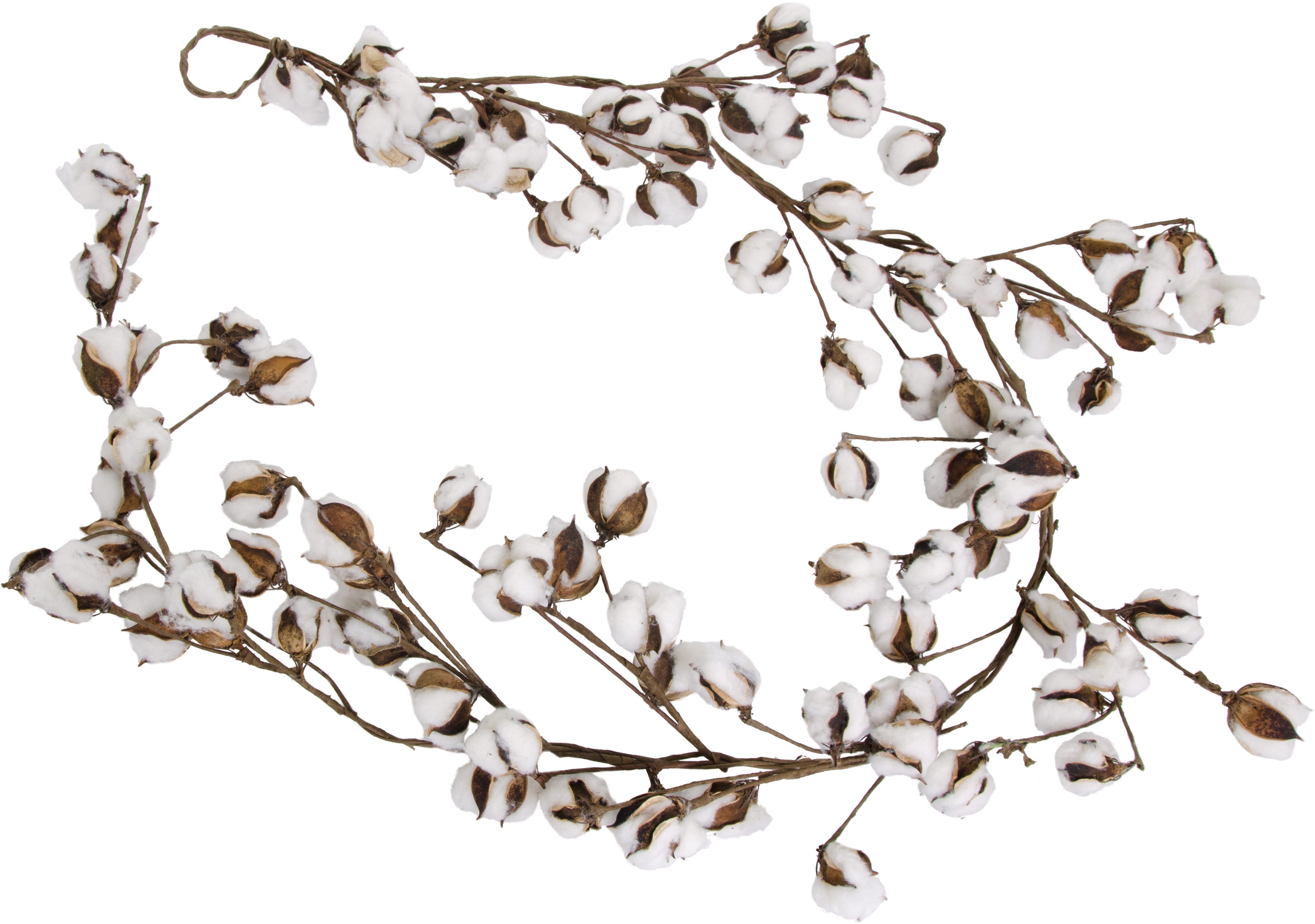 Cotton Boll Garland: 5' Lifestyle Photo