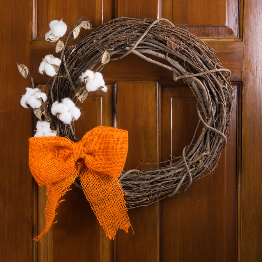 22" Cotton Boll Hull Spray: Natural Lifestyle Photo