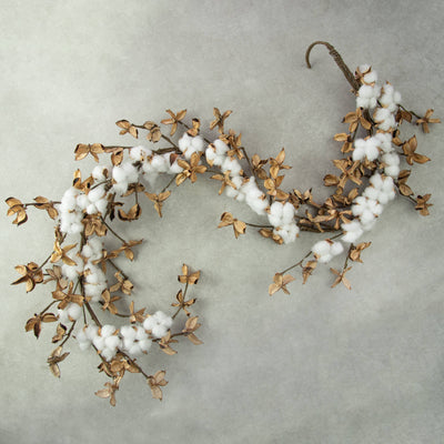 6' Cotton & Cotton Pod Garland Lifestyle Photo