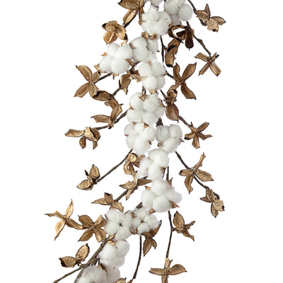 6' Cotton & Cotton Pod Garland Item Number: TG1200