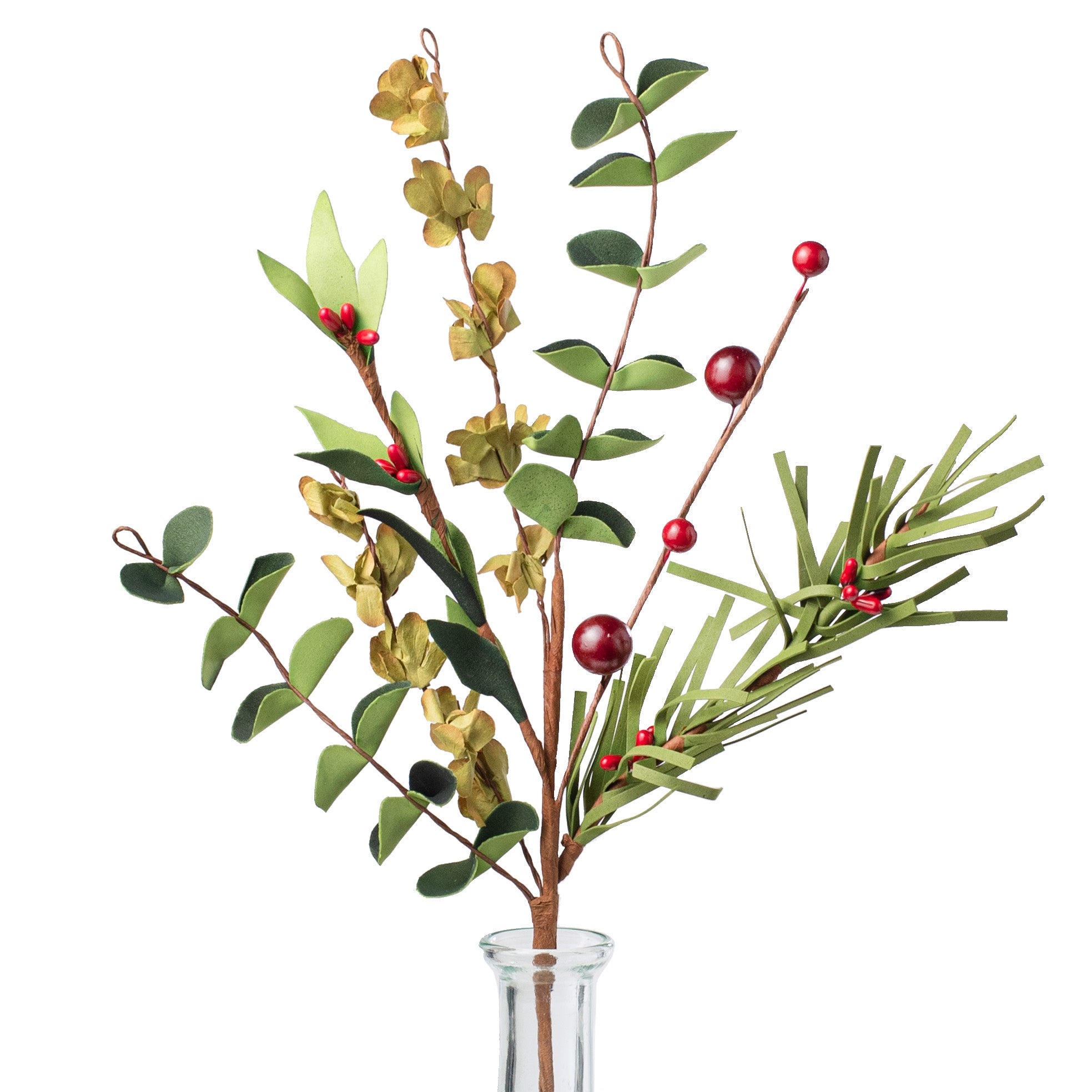 15" Country Foam Pines & Pip Berry Spray Item Number: 30833