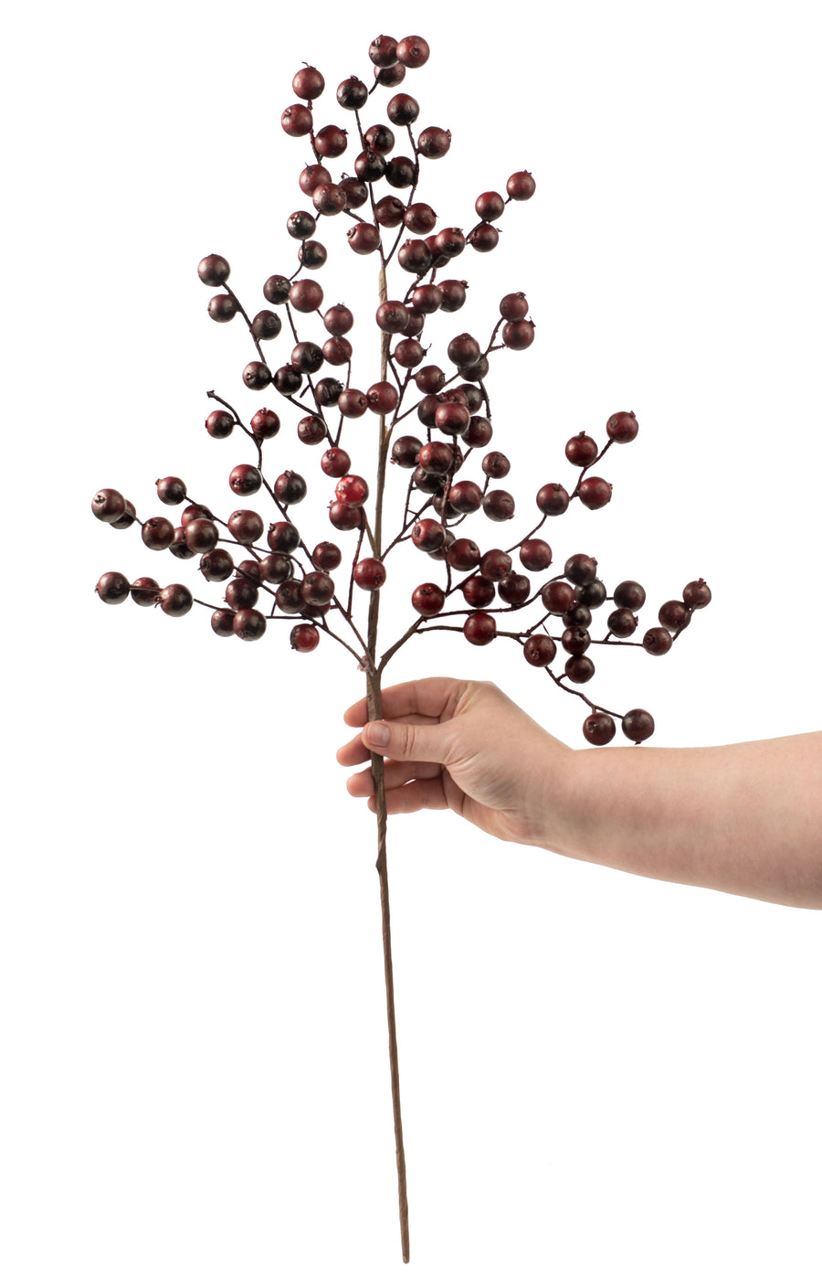 29" Crabapple Berry Spray: Matte Cranberry detail photo 3