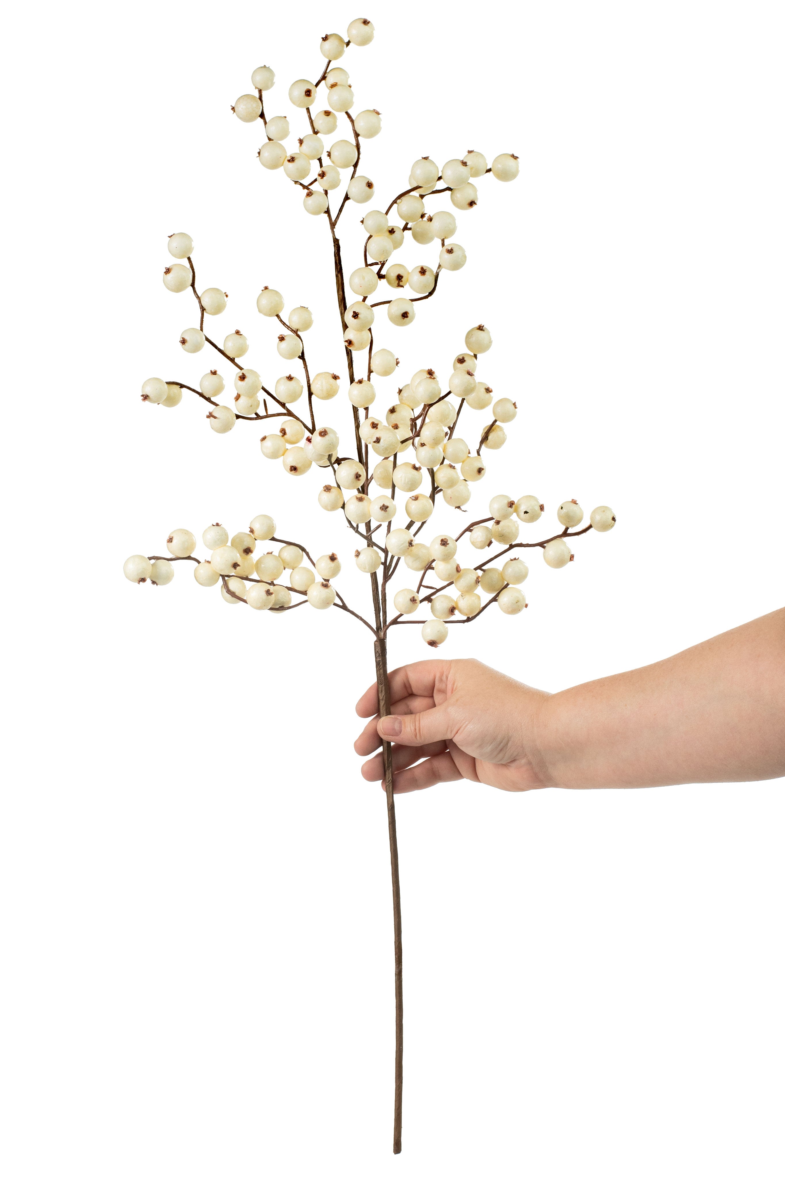 29" Crabapple Spray: Ivory detail photo 3